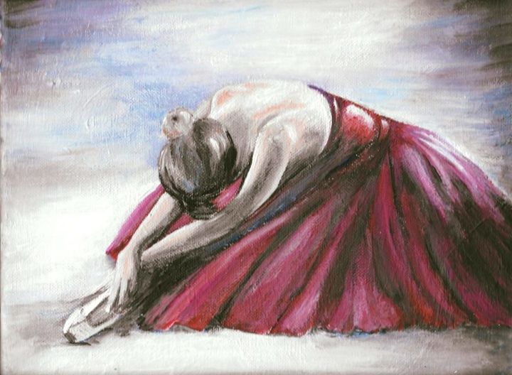 Peinture intitulée ""Danseuse"" par Aleksandra Mizula, Œuvre d'art originale, Acrylique