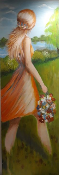 Painting titled ""Printemps"" by Aleksandra Mizula, Original Artwork, Acrylic