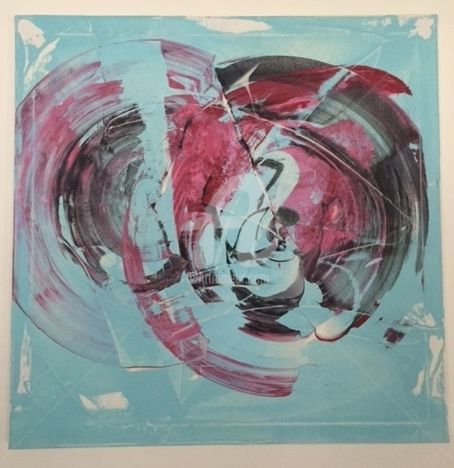Peinture intitulée "blue devil" par Sly Sly, Œuvre d'art originale, Acrylique