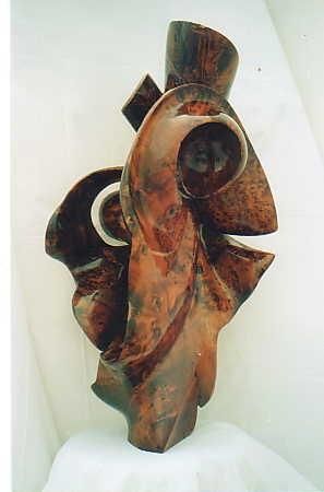 Sculpture intitulée "la peur de la mere" par Smarrai Anouar, Œuvre d'art originale
