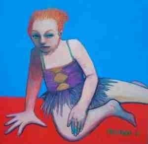 Pintura titulada "“Sore Legs”" por Steven Mccowan, Obra de arte original