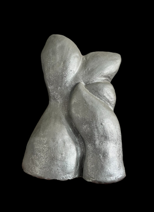 Γλυπτική με τίτλο "Hug - L’amore ha di…" από Cristina Smeraglia (Khristyn), Αυθεντικά έργα τέχνης, Πηλός