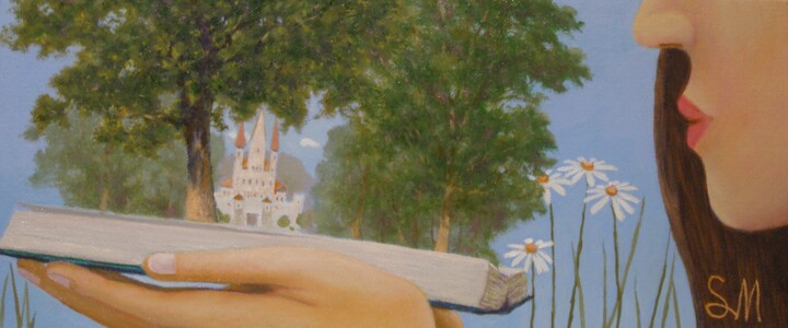 Pittura intitolato "Начало истории." da Sergey Mikheev, Opera d'arte originale, Olio Montato su Pannello di legno