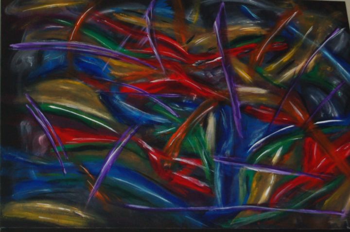 Painting titled "conflagration.jpg" by Mark Smith, Original Art, Acrylic