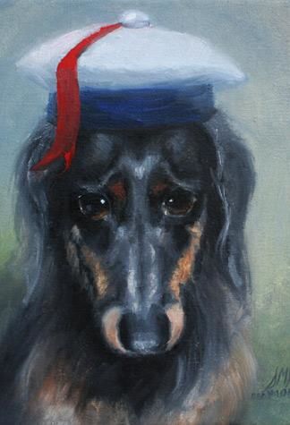Painting titled "The Little Sailor B…" by The Painter Of Homeless Pets, Original Artwork