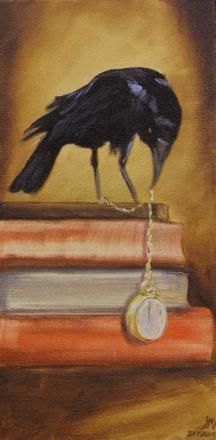 Painting titled "The Time Keeper" by The Painter Of Homeless Pets, Original Artwork