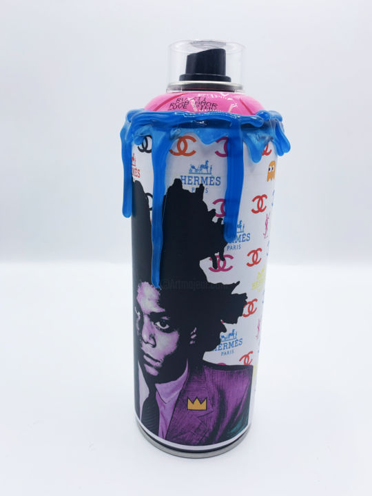 Scultura intitolato "Basquiat" da Sneak, Opera d'arte originale, Resina