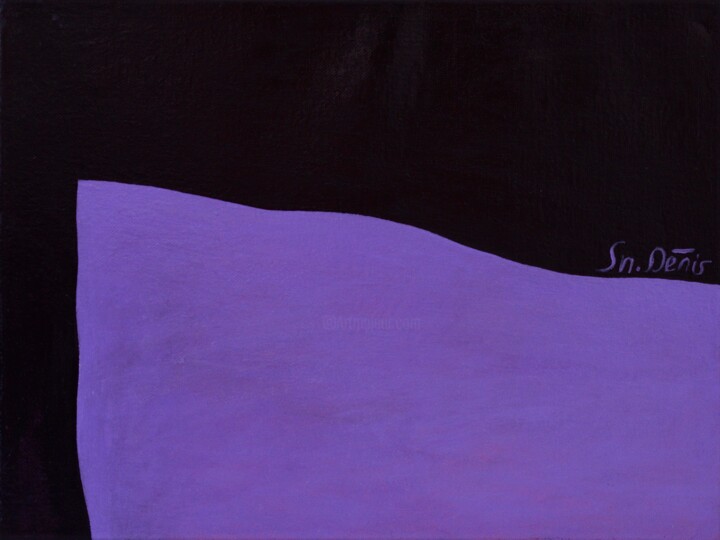 Painting titled "A soft dark night.…" by Snezhana Denis, Original Artwork, Acrylic