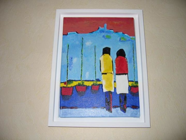 Peinture intitulée "bateaux" par Soazig Balcon, Œuvre d'art originale,