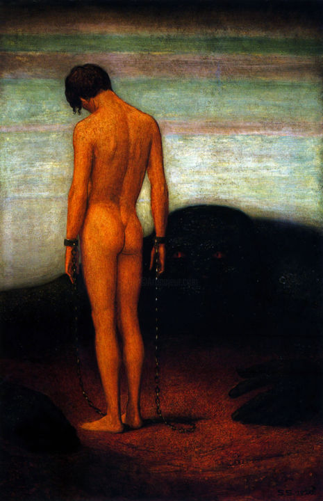 Painting titled "Prisoner" by Sobalvarro, Original Artwork, Oil