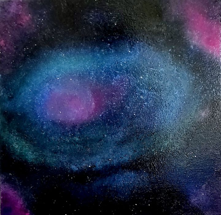 Peinture intitulée "BB galaxy" par Sobo, Œuvre d'art originale, Acrylique
