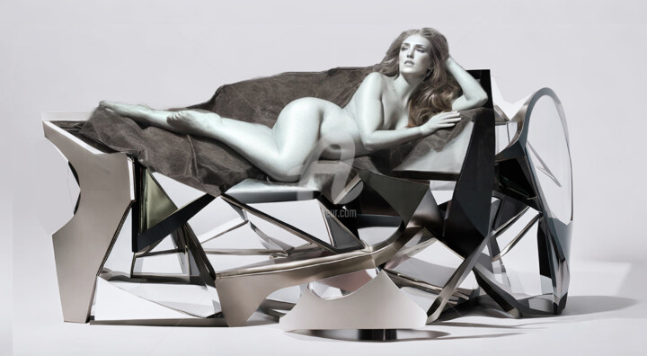 Цифровое искусство под названием "posing woman" - Sobreira Airton, Подлинное произведение искусства, Изображение, сгенериров…