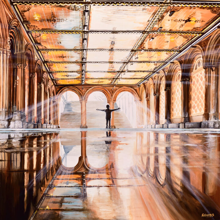 Ny, Nyc, Central Park, Bethesda Terrace, Bethesda Fountain #3