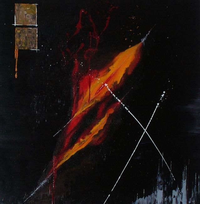 Malarstwo zatytułowany „Incision” autorstwa Soelle, Oryginalna praca, Olej
