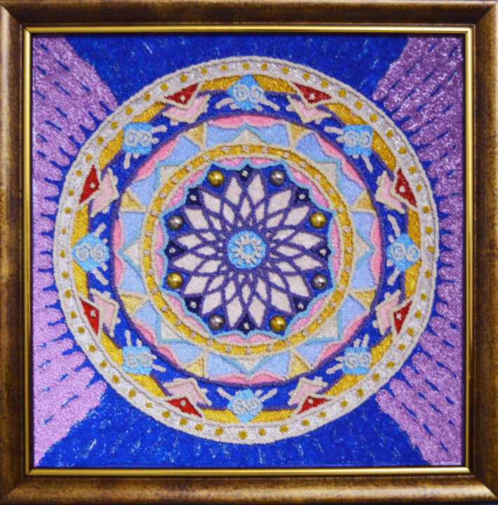 Peinture intitulée "Mandala" par Sofia Anashkina (As Anasha), Œuvre d'art originale, Acrylique