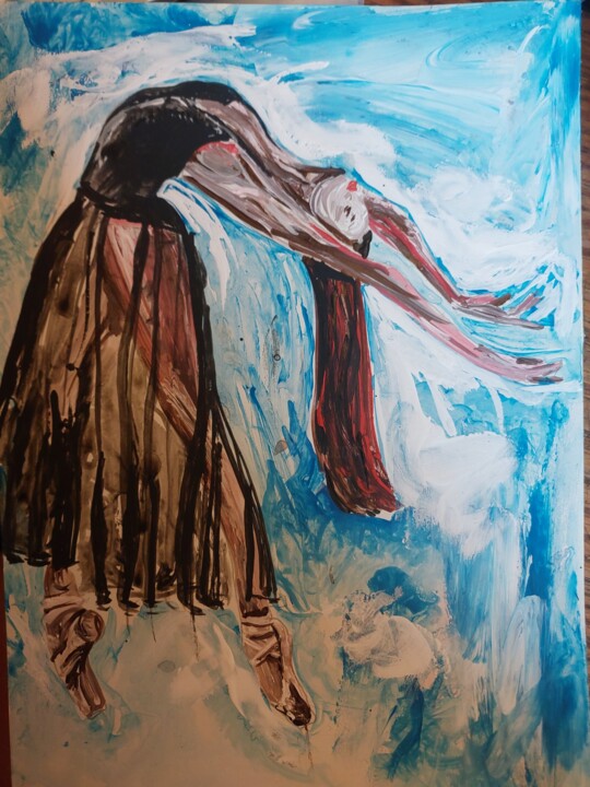 Peinture intitulée "Балет 1" par Sofia Ternoutskaia, Œuvre d'art originale, Acrylique