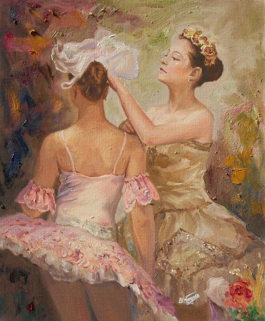 绘画 标题为“Deux Danseurs” 由Sofia Vergara, 原创艺术品