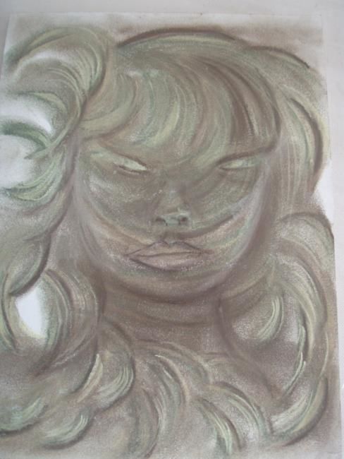 Painting titled "la femme aquatique" by Sofiaa, Original Artwork