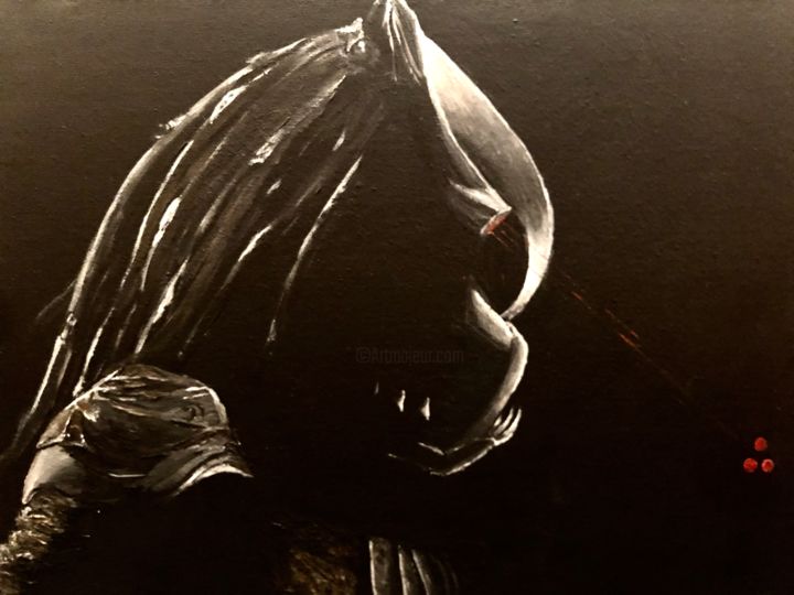 Картина под названием "Predator" - Sofia P, Подлинное произведение искусства, Акрил