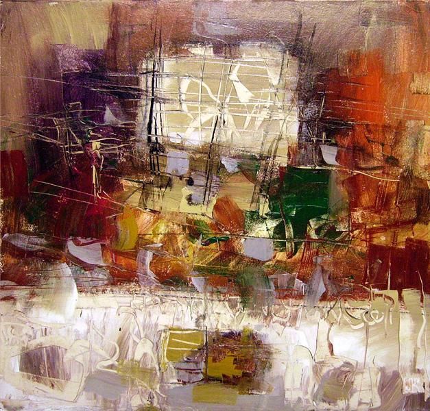 Картина под названием "Контекст" - Лидия Кузнецова, Подлинное произведение искусства