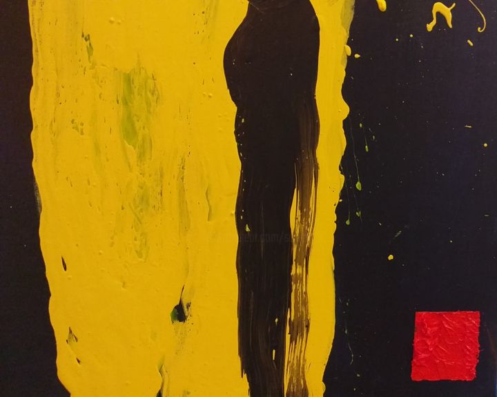 Peinture intitulée "DOUBLE JE" par Sohail, Œuvre d'art originale, Acrylique Monté sur Châssis