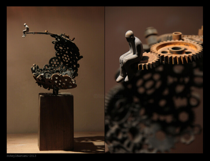 Скульптура под названием "Extreme" - Soheyl Bastami, Подлинное произведение искусства, Металлы