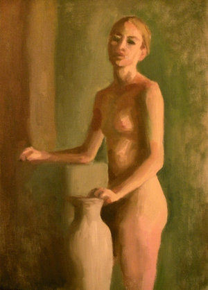 Painting titled "Kara" by Soirsce Kastner, Original Artwork, Oil