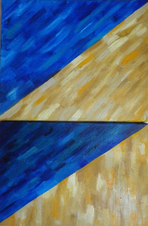 Peinture intitulée "Séparation" par So Jàh, Œuvre d'art originale, Huile