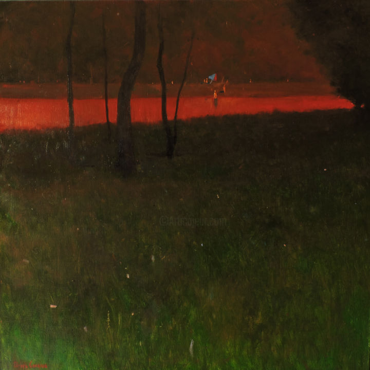 Картина под названием "Летние сны" - Igor Sokolov, Подлинное произведение искусства, Масло