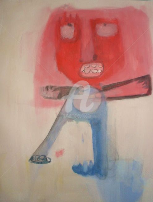 Peinture intitulée "nena_rosa_40x50.JPG" par Sol, Œuvre d'art originale