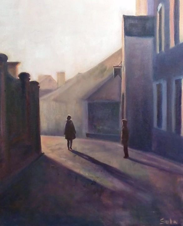 Pintura titulada "Vezelay" por Sola, Obra de arte original