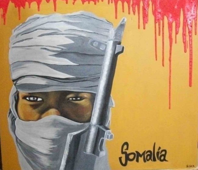 Pintura titulada "Somalía" por Sole Ska, Obra de arte original, Oleo