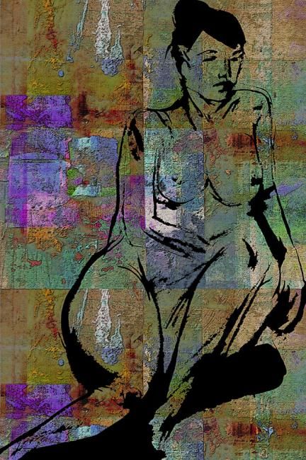 desnudo I - Drawing ©2012 by Soledad Fernandez -
