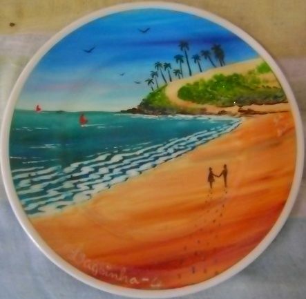Pintura intitulada "Praia da Lagoinha" por Sol E Lua, Obras de arte originais