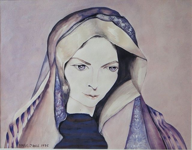 Peinture intitulée "Marie" par Massiera, Œuvre d'art originale