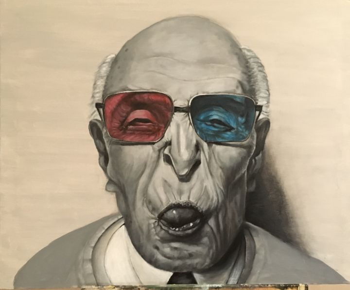 Painting titled "Copia de Graffiti" by Mams, Original Artwork, Acrylic Mounted on Wood Stretcher frame