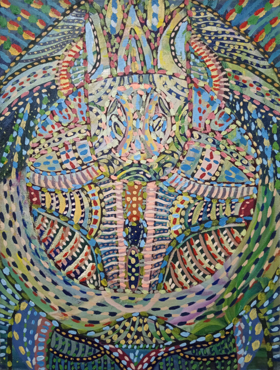 Pintura titulada "Cycloid" por Solomon Tair Sharif, Obra de arte original, Oleo