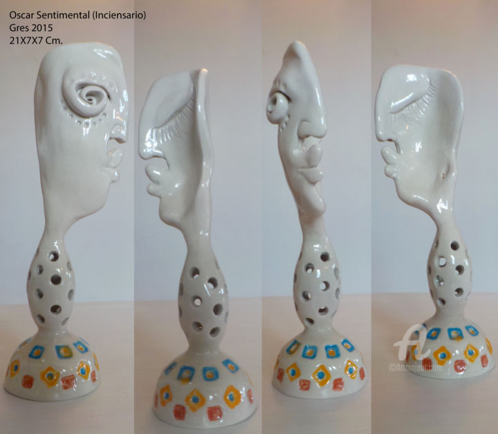 雕塑 标题为“oscar-sentimental” 由Somfactor, 原创艺术品, 陶瓷