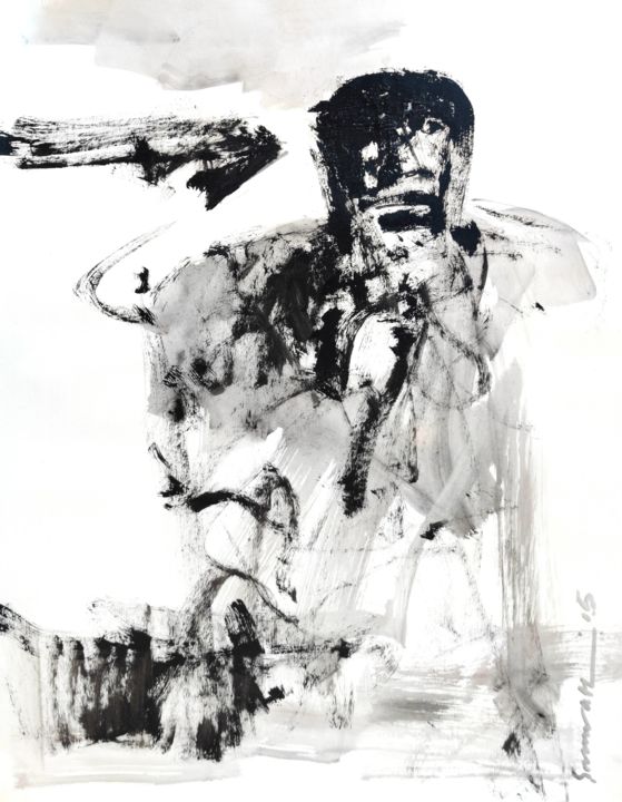 Painting titled "Untitled.." by Somnath Singh, Original Art, Acrylic