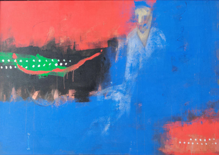 Painting titled "Untitled3" by Somnath Singh, Original Art, Acrylic
