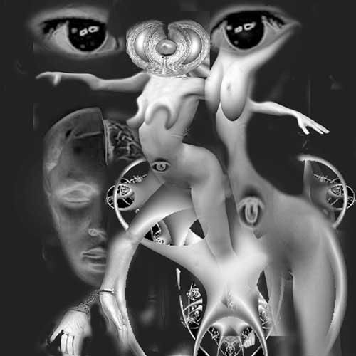 Digital Arts titled "Surrealism in Black…" by Sona Sandalian, Original Artwork