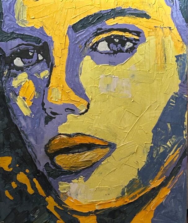 Peinture intitulée "Armonia azzurra" par Sonia Bellezza, Œuvre d'art originale, Craie