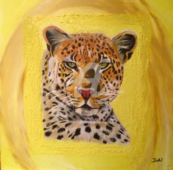 绘画 标题为“jaguar.jpg” 由Dohi Art, 原创艺术品, 丙烯