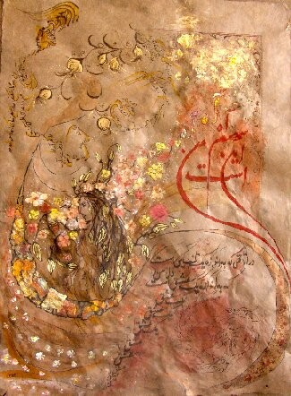 Peinture intitulée "Ma solitude" par Sonia Madani, Œuvre d'art originale, Huile