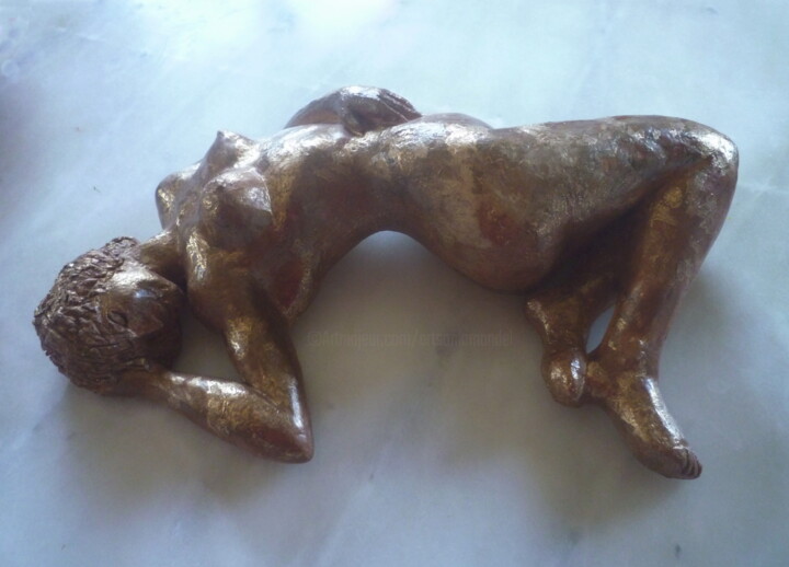 Sculpture titled "SENSUALITE dos Terr…" by Sonia Mandel, Original Artwork, Terra cotta