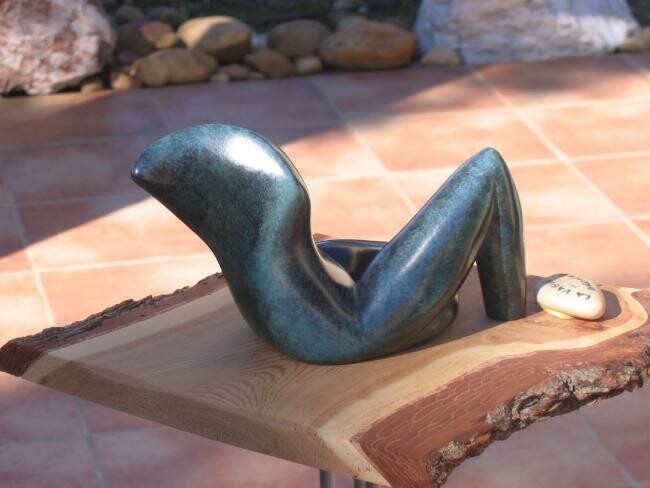 Sculpture intitulée "LA VAGUE  Bronze 4/8" par Sonia Mandel, Œuvre d'art originale, Métaux