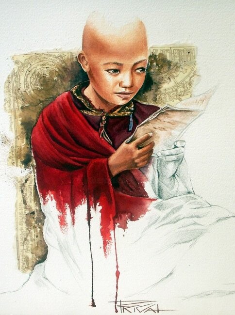 Ζωγραφική με τίτλο "Tibet 13" από Sonia Privat, Αυθεντικά έργα τέχνης