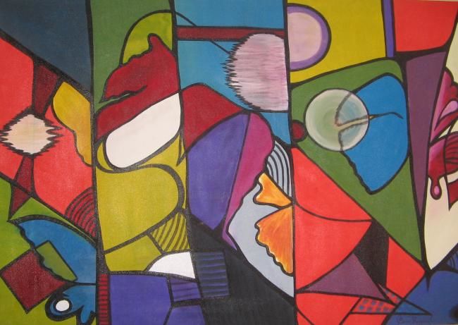 Pintura intitulada ""Farfalle"" por Sonia Burgareli, Obras de arte originais, Óleo