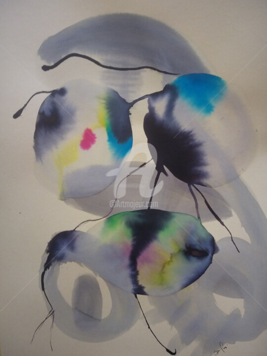 Peinture intitulée "transformação de fo…" par Sónia Marcos, Œuvre d'art originale, Aquarelle