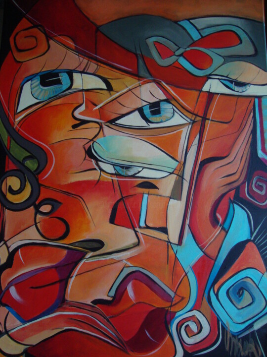 Painting titled "DAYDREAM" by Sonja Brzak, Original Artwork, Acrylic